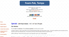 Desktop Screenshot of foam-pak.com